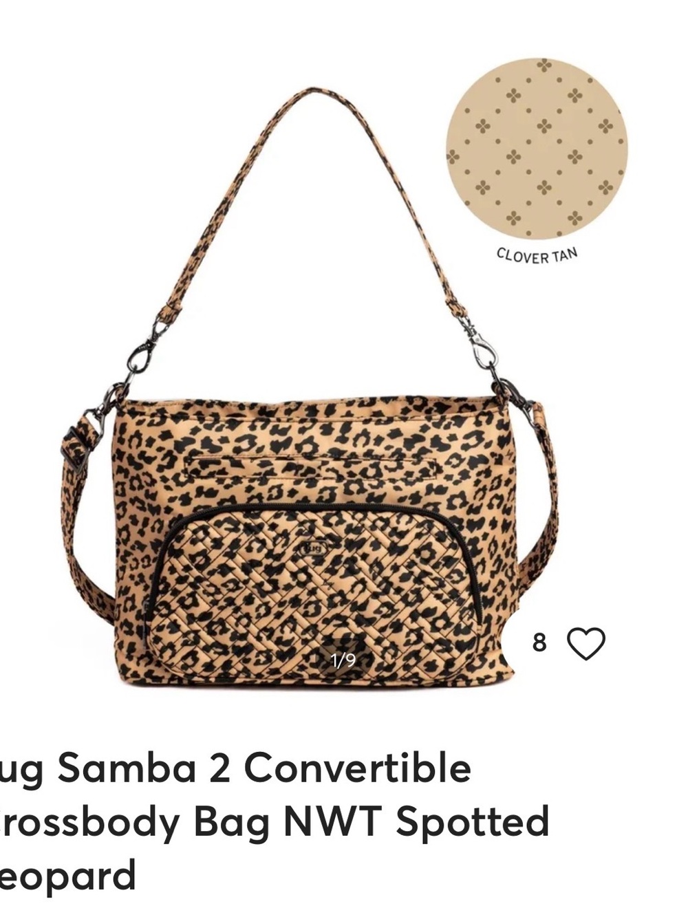 Samba 2 Convertible Crossbody Bag - Spotted Leopard brown